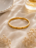 Bracelet Rigide Doré - Acier Inoxydable